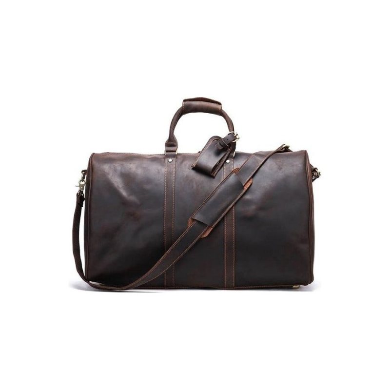 Herre Kofferter Luxury Leather Travel Briefcase Bag - Brun 2