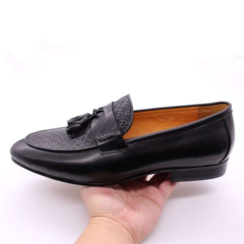 Herre Loafers Eksotiske Slip On - Sort