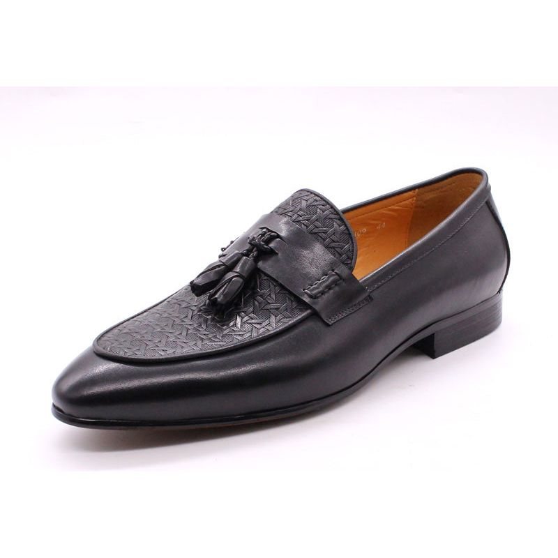 Herre Loafers Eksotiske Slip On - Sort