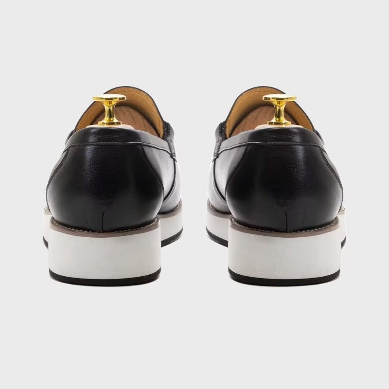 Herre Loafers Elegant Leather - Svart