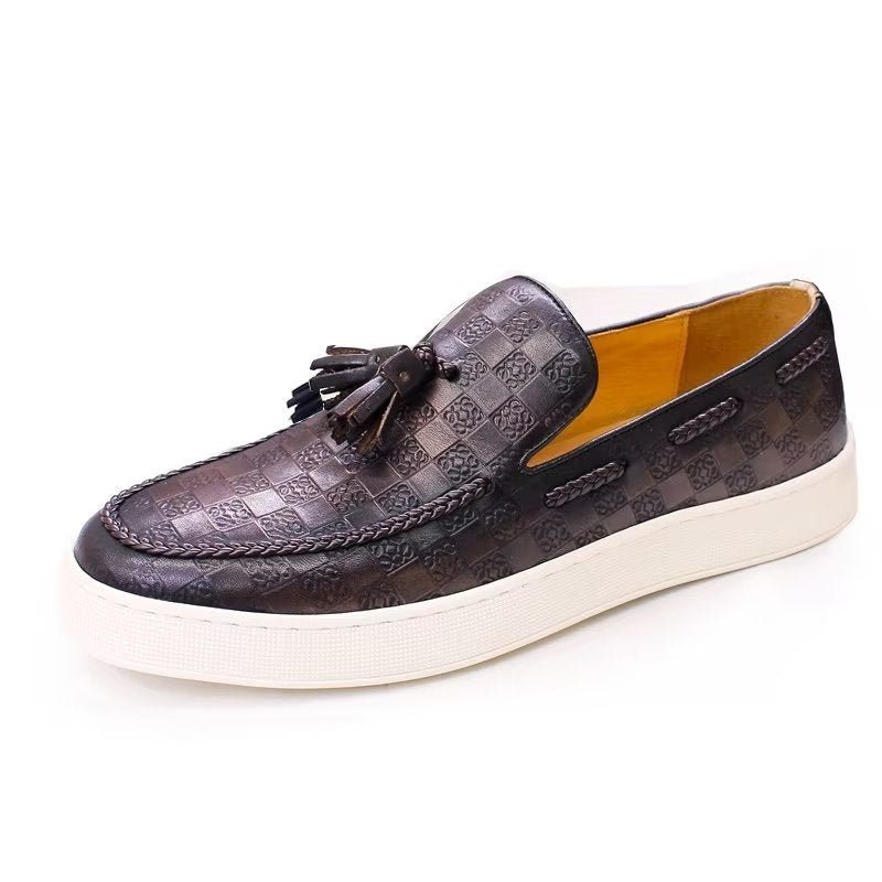 Herre Loafers Elegante Slip-on Sko - Kaffe