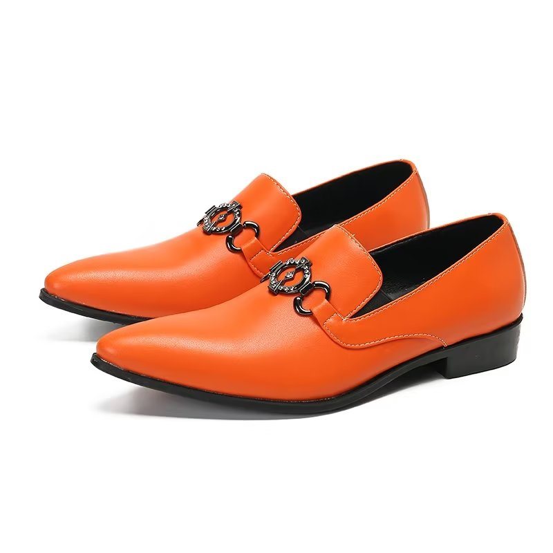 Herre Loafers Fet Slip-on Classy - Oransje