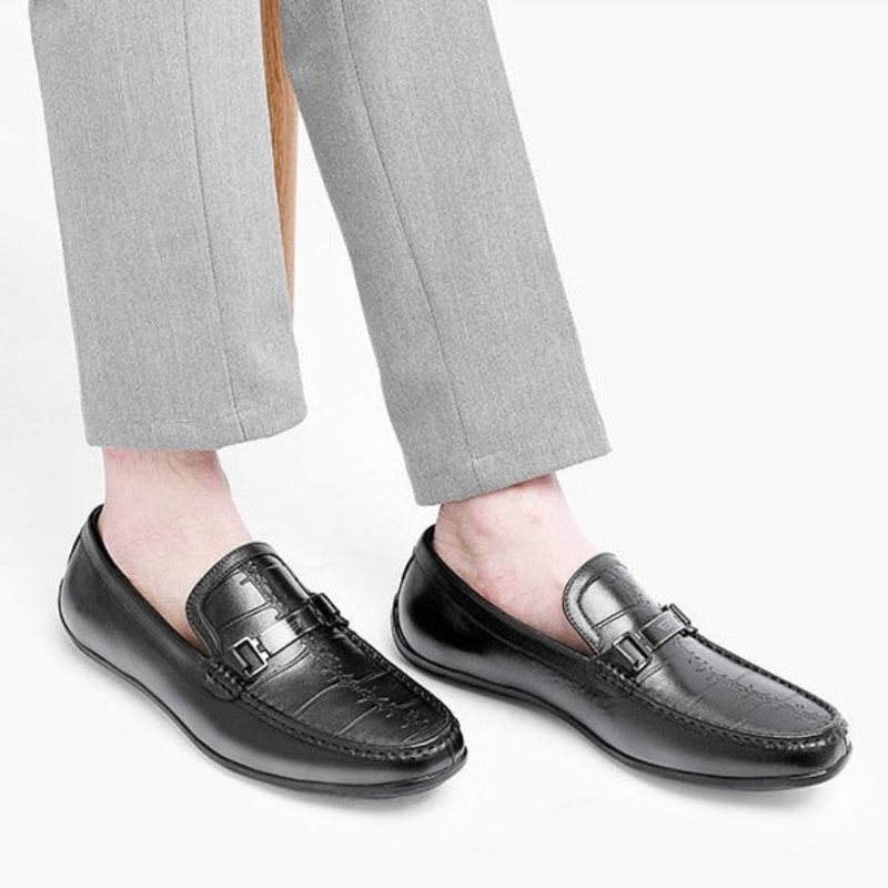 Herre Loafers Luksus Eksotiske Vanntett Slip-on - Svart