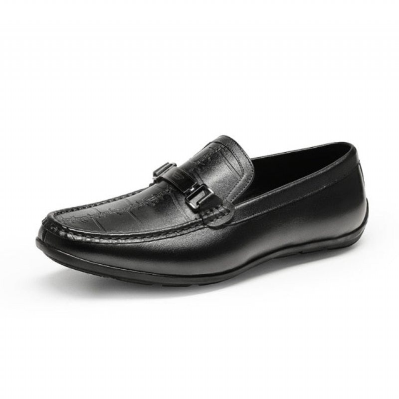 Herre Loafers Luksus Eksotiske Vanntett Slip-on - Svart