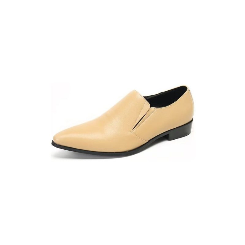 Herre Loafers Luksus Glatt Skinn Elegante Slip-on - Beige