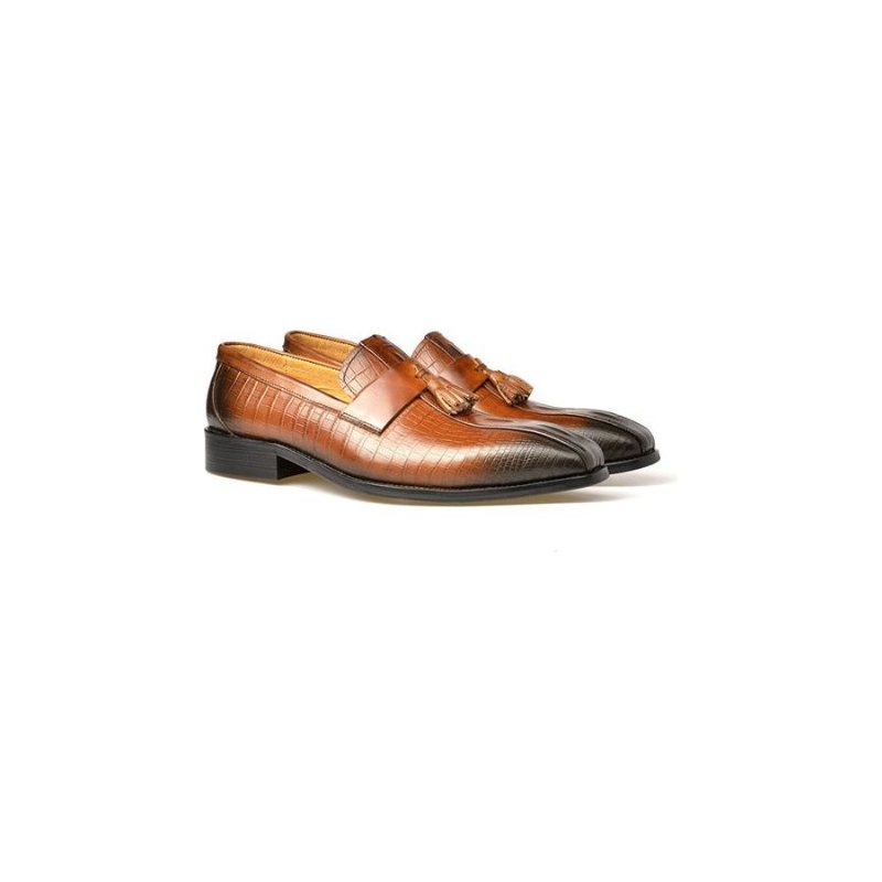 Herre Loafers Luksus Slip-on - Kaffe