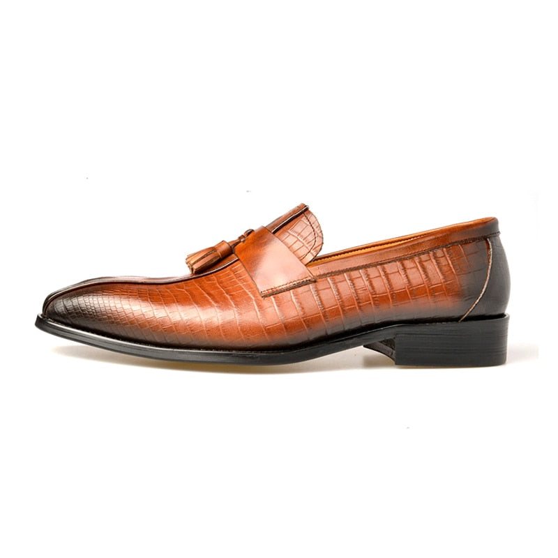 Herre Loafers Luksus Slip-on - Kaffe