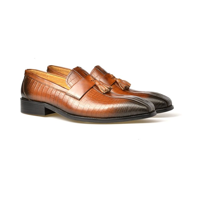 Herre Loafers Luksus Slip-on - Kaffe