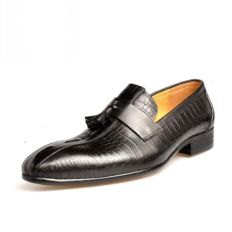 Herre Loafers Luksus Slip-on - Svart