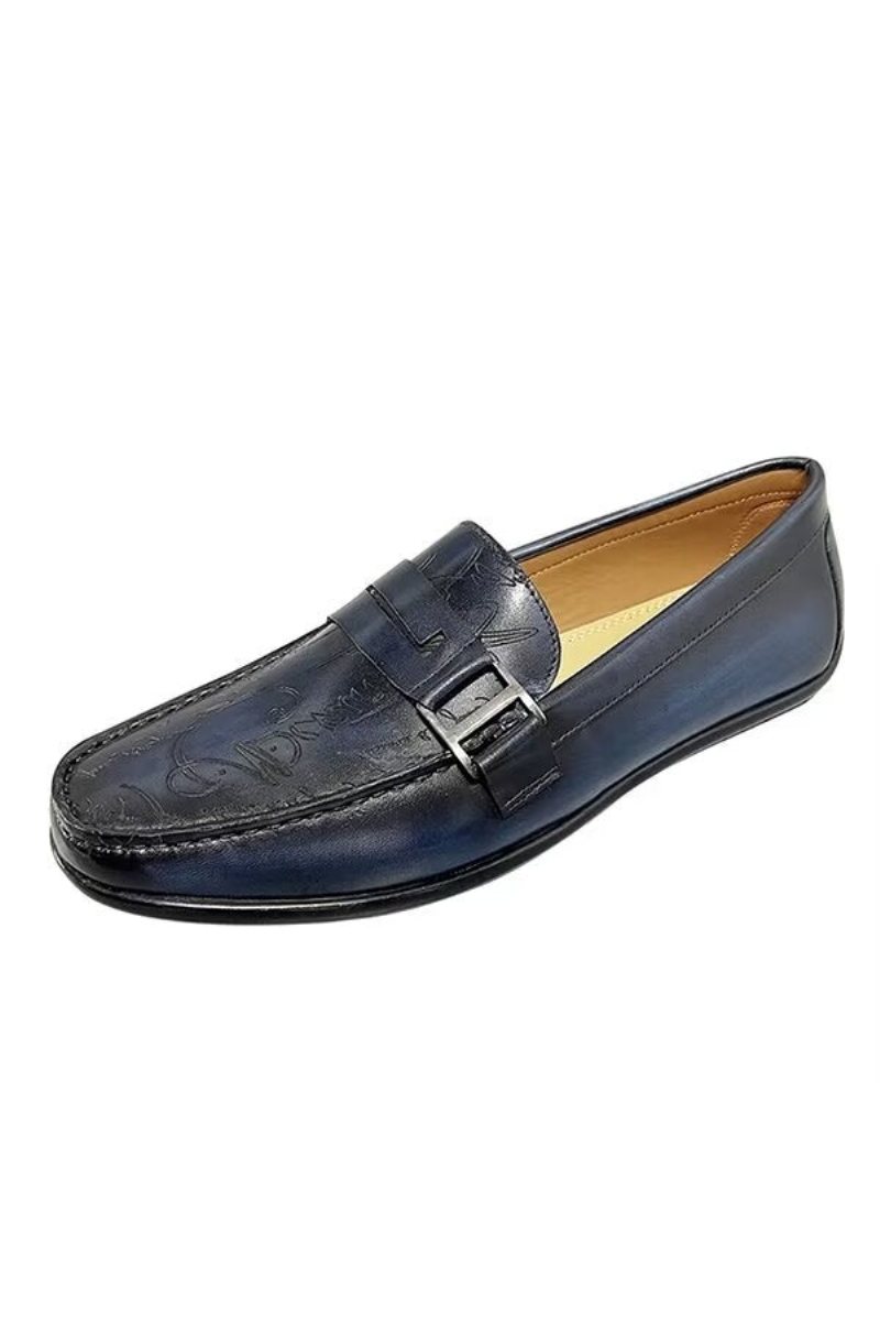 Herre Loafers Luxury Cow Leather Dress Flats