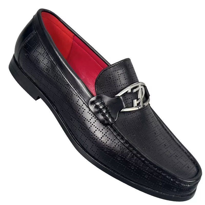 Herre Loafers Modish Ekte Skinn Slip On - Svart