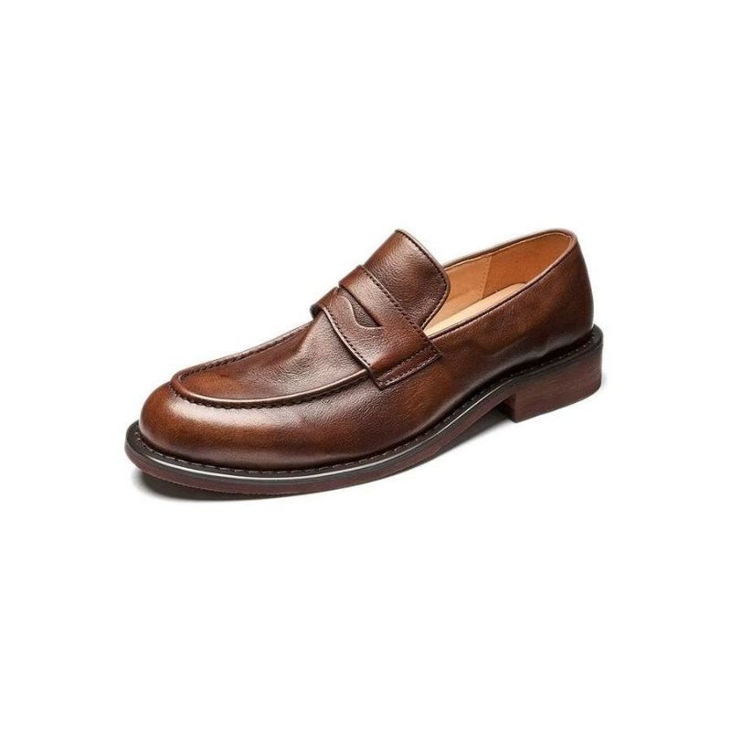 Herre Loafers Modish Slip On Penny - Kaffe