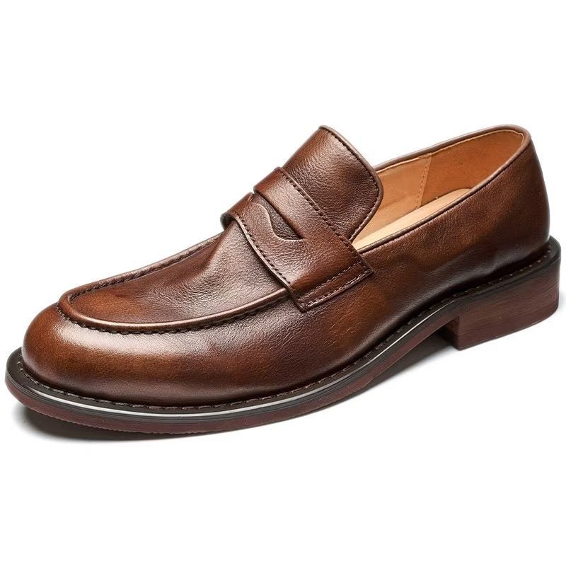 Herre Loafers Modish Slip On Penny - Kaffe