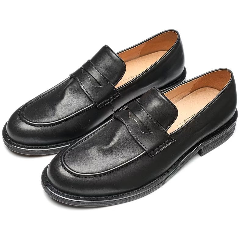 Herre Loafers Modish Slip On Penny - Sort