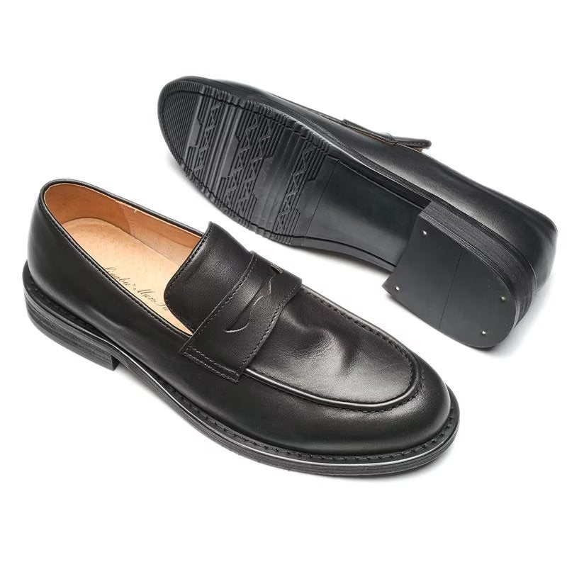 Herre Loafers Modish Slip On Penny - Sort