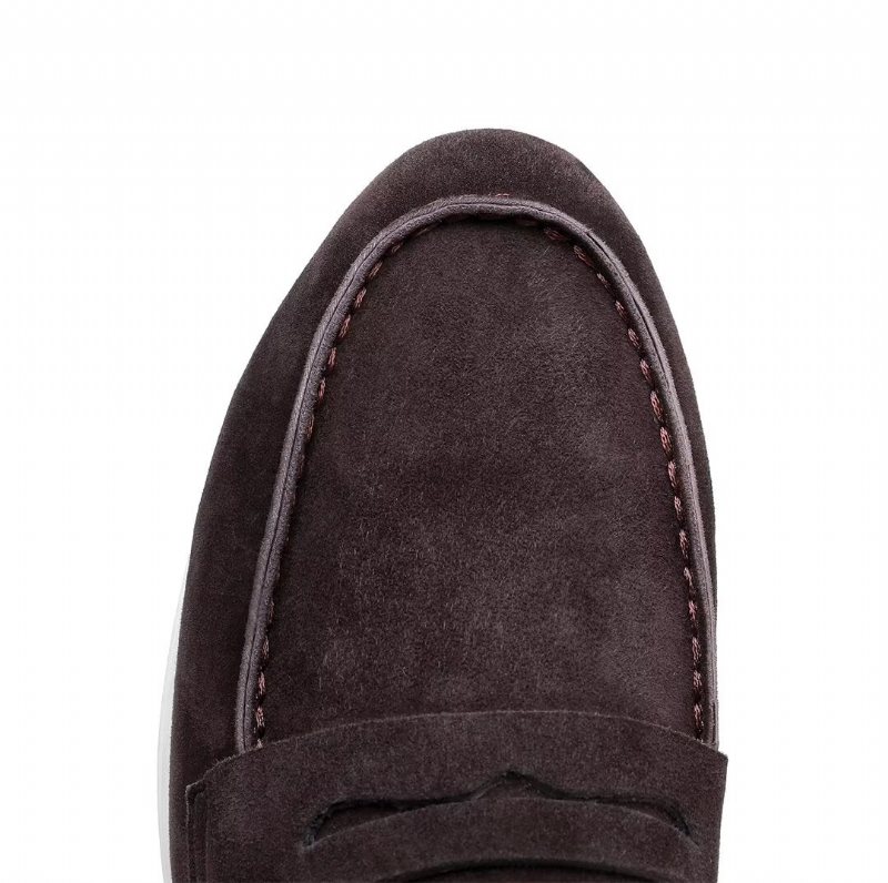 Herre Loafers Premium Skinn - Kaffe