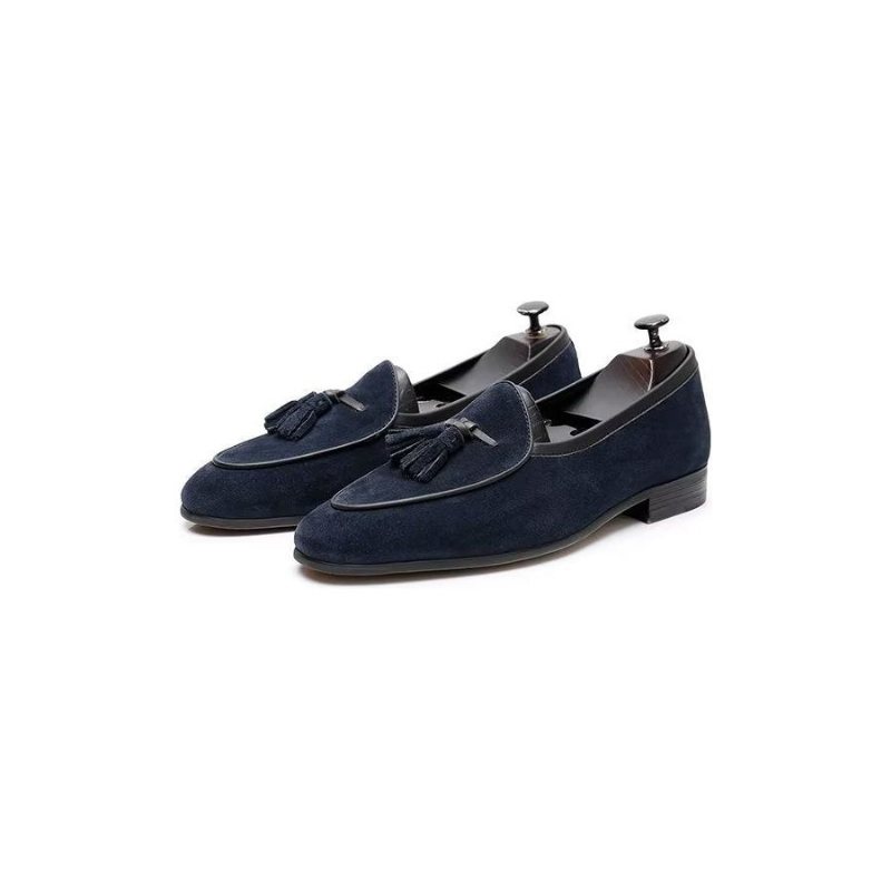 Herre Loafers Rund Toe Slip On Leather