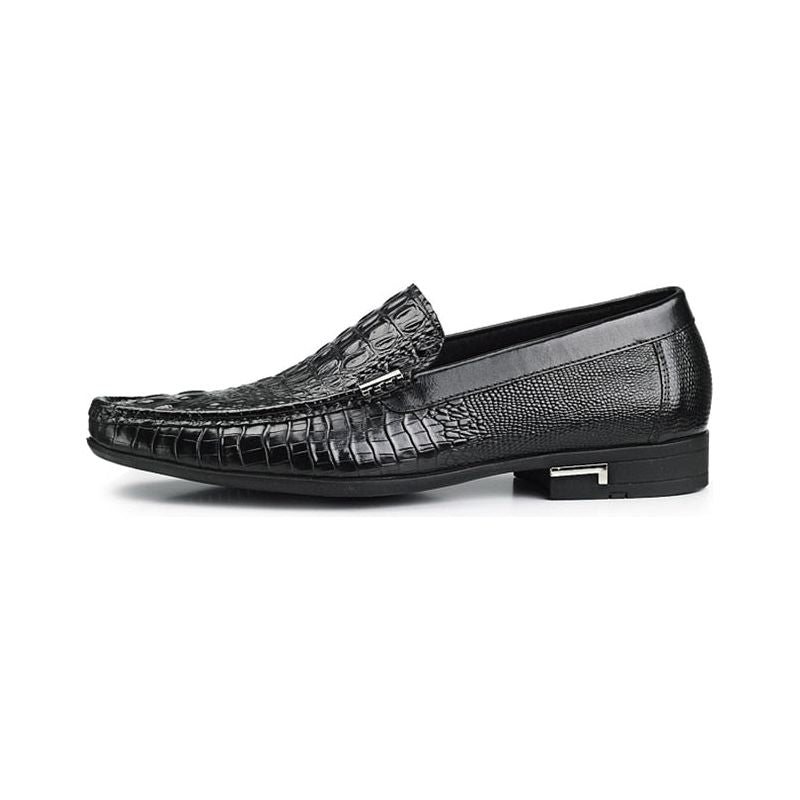 Herre Loafers Vanntette Slip-on Loafer Sko - Svart