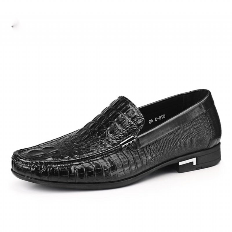 Herre Loafers Vanntette Slip-on Loafer Sko - Svart