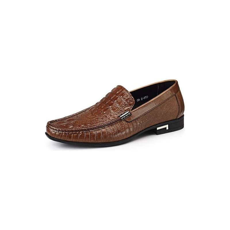 Herre Loafers Vanntette Slip-on Loafer Sko - Kaffe