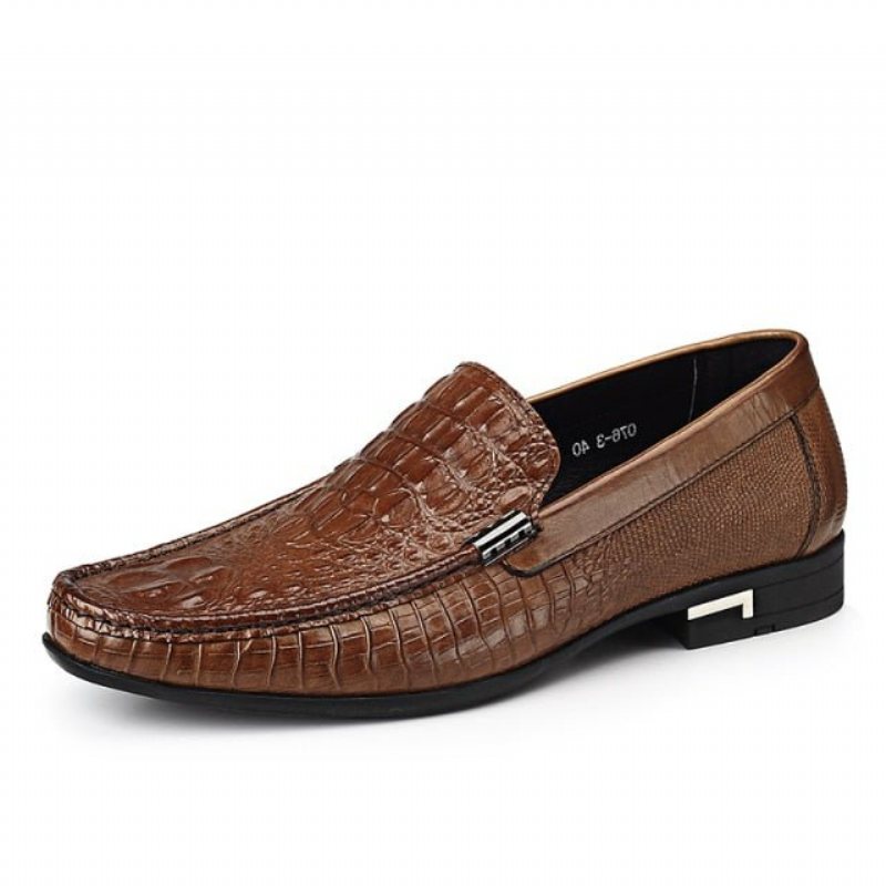 Herre Loafers Vanntette Slip-on Loafer Sko - Kaffe