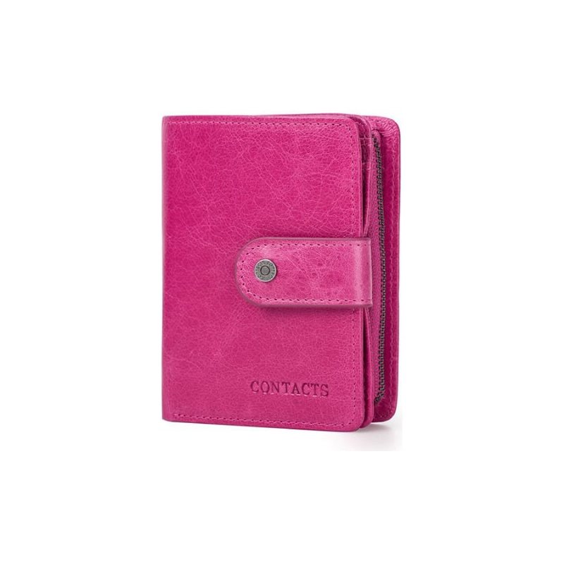 Herre Lommebok Rfid Kort Glidelås Clutch - Rose