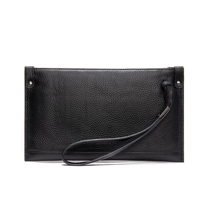 Herre Lommebøker Ruched Exotic Clutch Lommebok - Svart