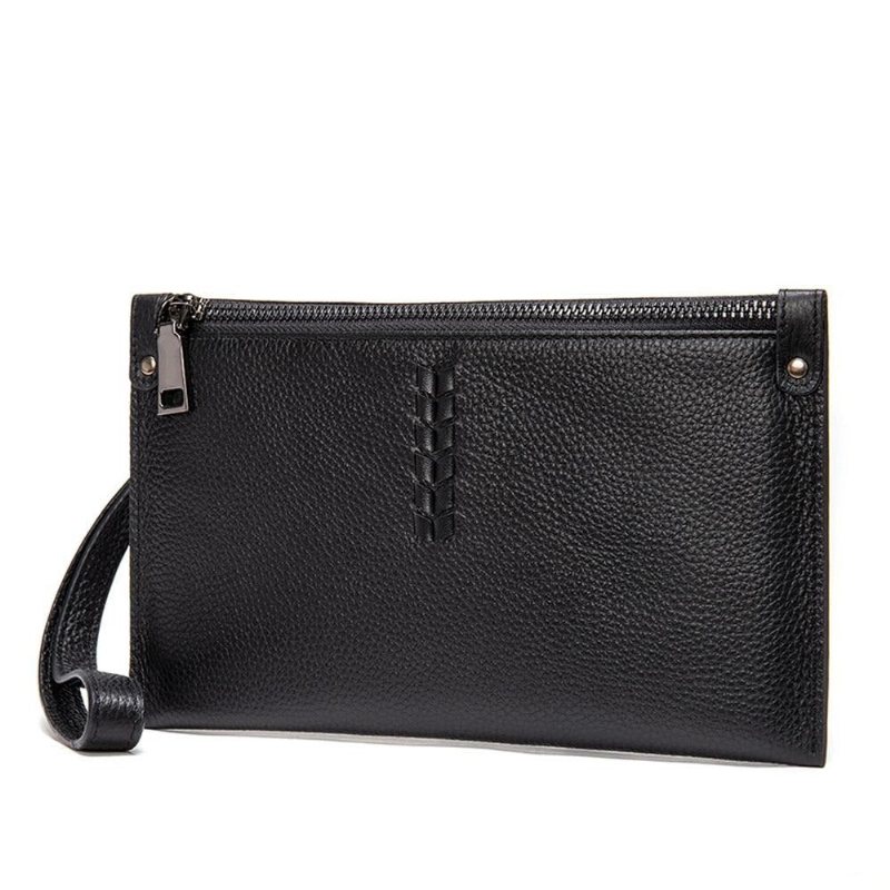 Herre Lommebøker Ruched Exotic Clutch Lommebok - Svart