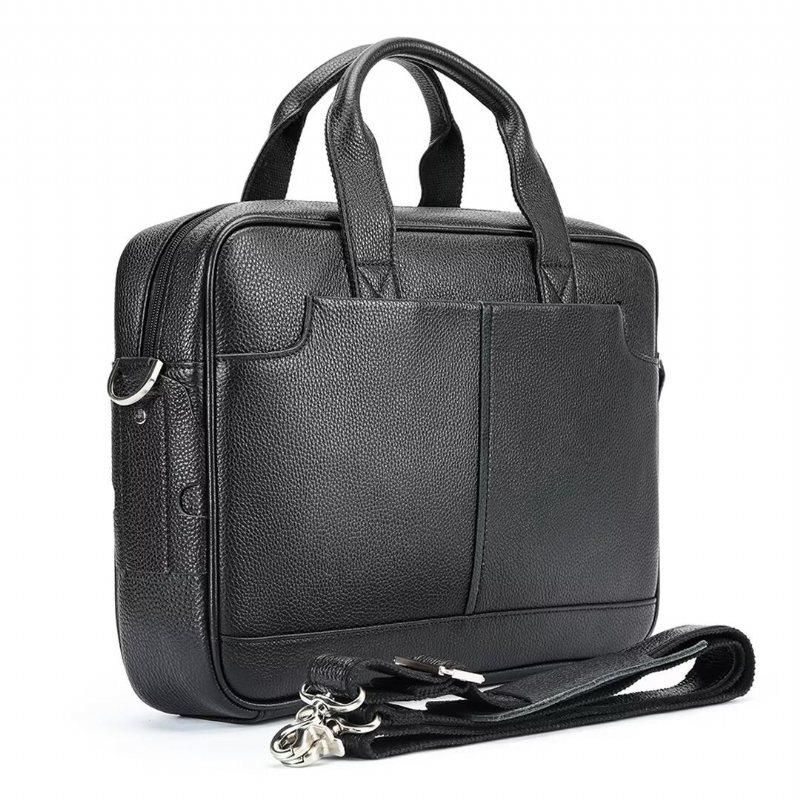 Herre Skuldervesker Distinguished Gentleman Leather Bag - Svart1