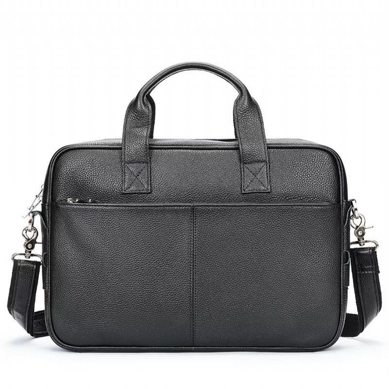 Herre Skuldervesker Distinguished Gentleman Leather Bag - Svart1