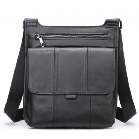 Herre Skuldervesker Glidelås Flap Crossbody Messenger-veske