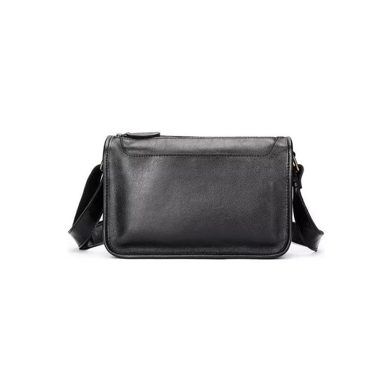 Herre Skuldervesker Luksus Ekte Skinn Klaff Classic Crossbody Bag