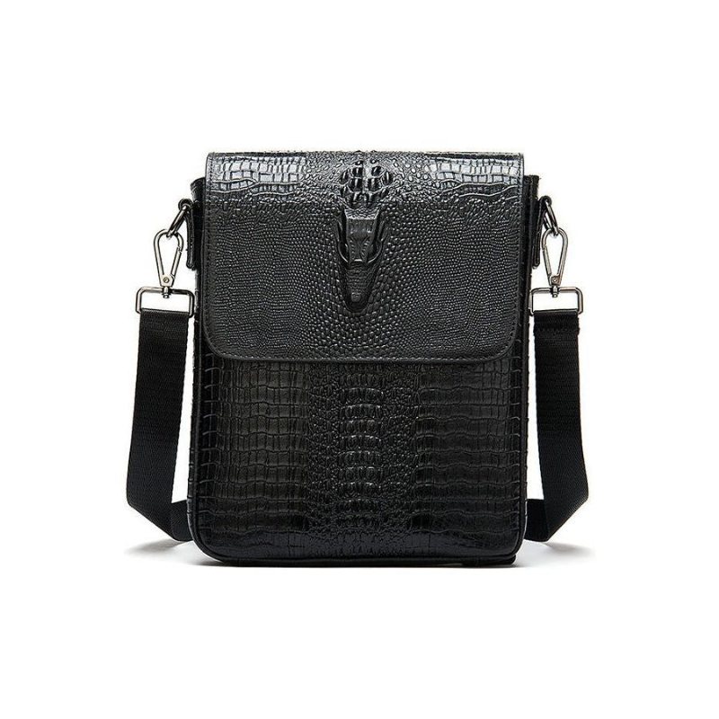 Herre Skuldervesker Luksus Krokodilleskinn Vintage Cross-body Skulderveske