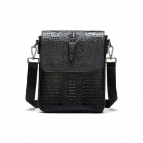 Herre Skuldervesker Luksus Krokodilleskinn Vintage Cross-body Skulderveske