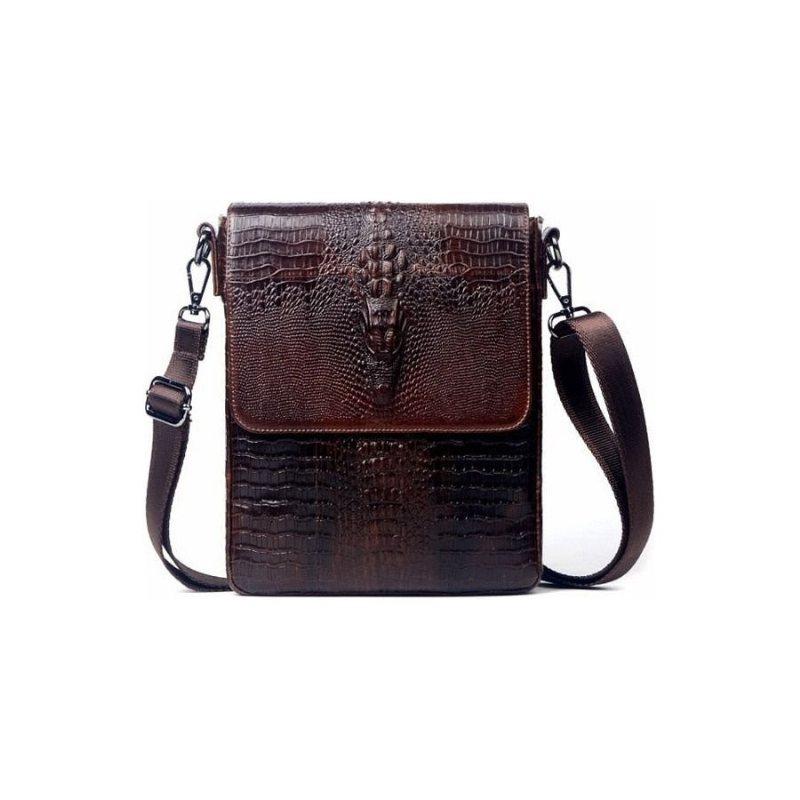 Herre Skuldervesker Oil Wax Leather Messenger-veske