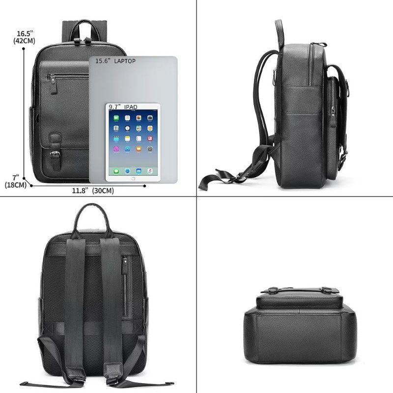 Herreryggsekker Kuskinn Business Travel Tech Backpack - Svart