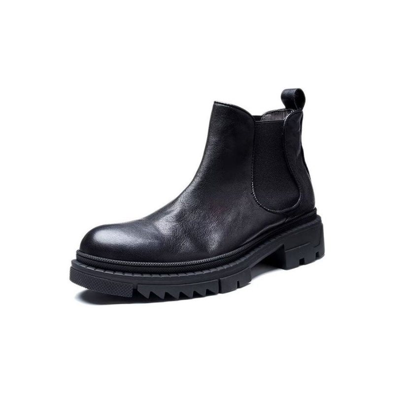 Herrestøvler Cow Leather Slip On Ankel Boots