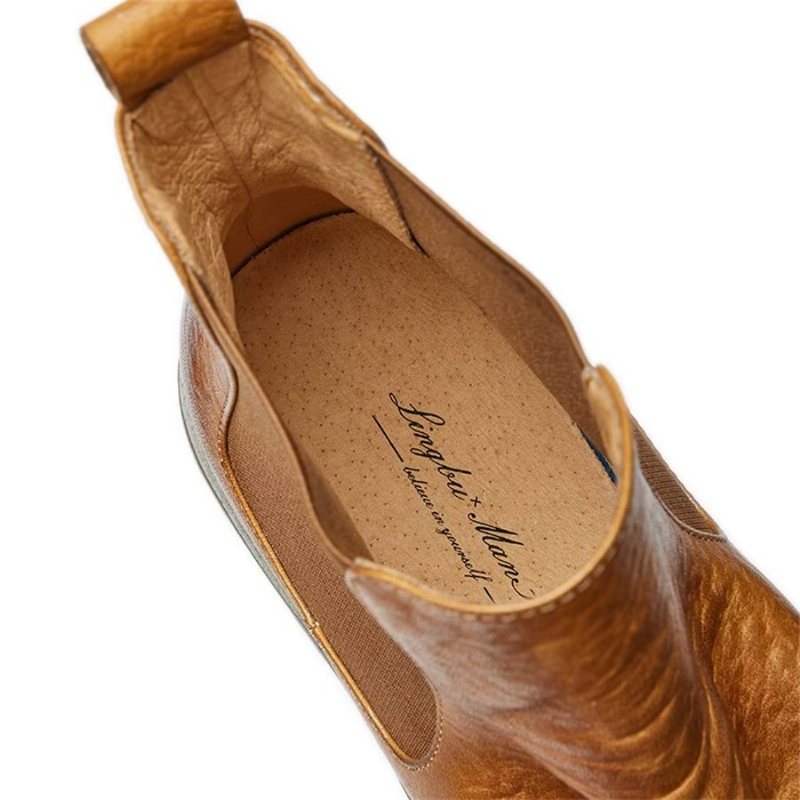 Herrestøvler Elegante Equine Slip On Ankel Booties - Kaffe