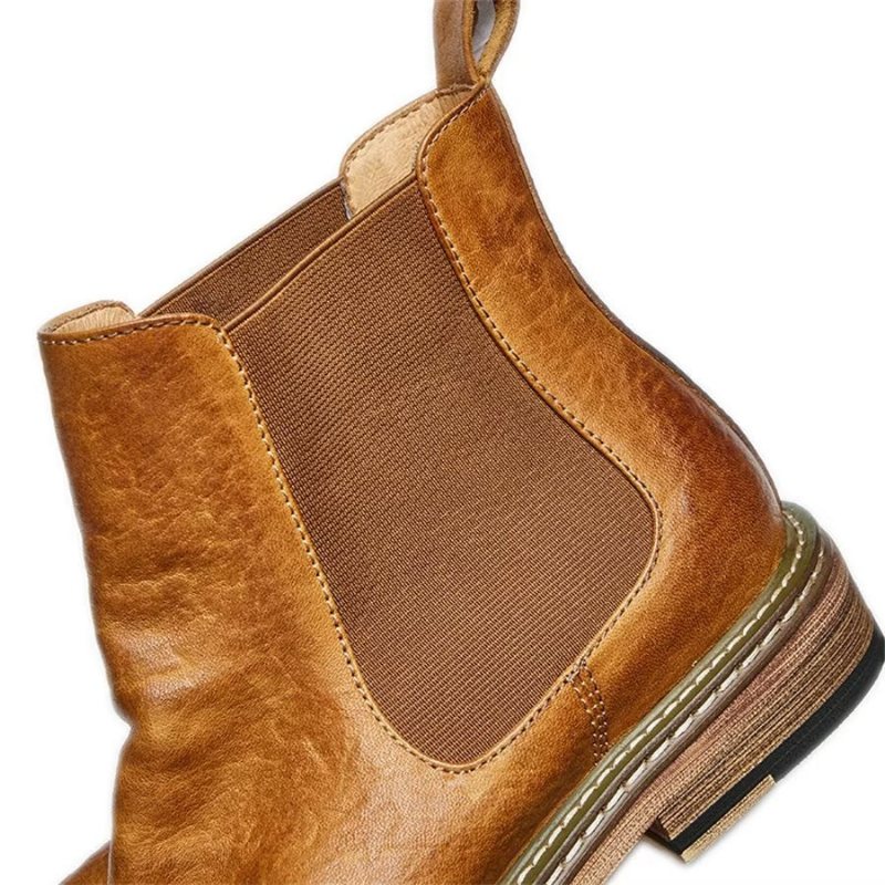 Herrestøvler Elegante Equine Slip On Ankel Booties - Kaffe