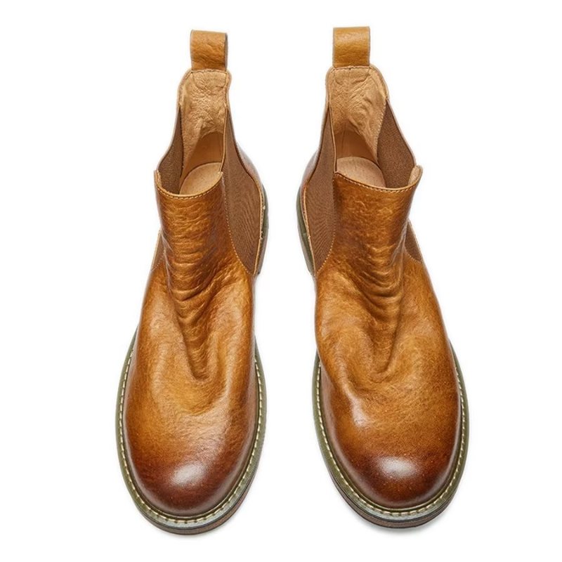 Herrestøvler Elegante Equine Slip On Ankel Booties - Kaffe