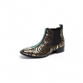 Herrestøvler Exotic Serpent Skin Leather Dress Boots