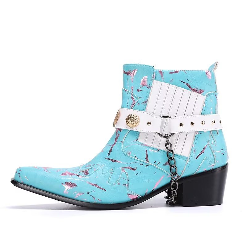 Herrestøvler Exotic Statement Dress Boots - Blå