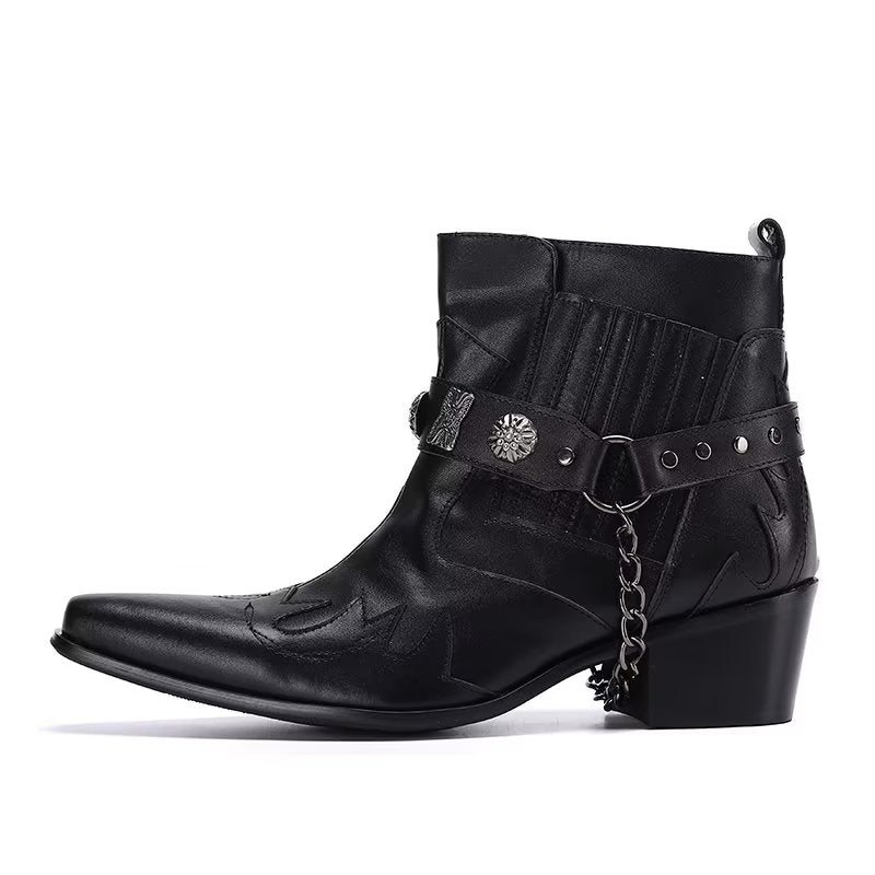 Herrestøvler Exotic Statement Dress Boots - Svart