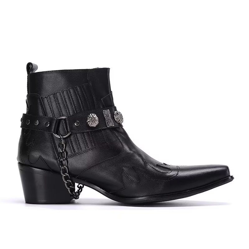 Herrestøvler Exotic Statement Dress Boots - Svart