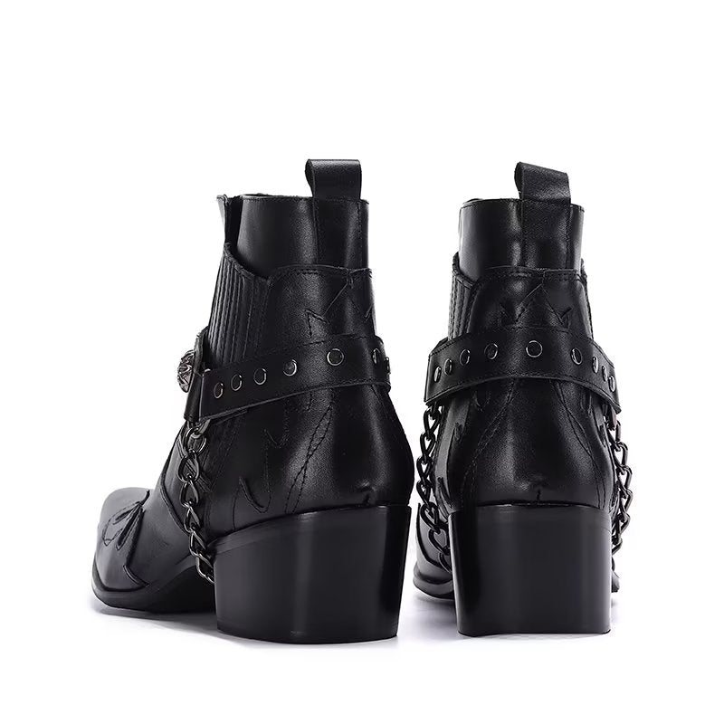 Herrestøvler Exotic Statement Dress Boots - Svart