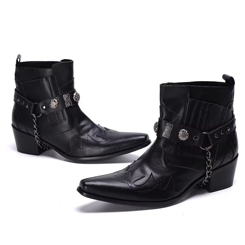 Herrestøvler Exotic Statement Dress Boots - Svart