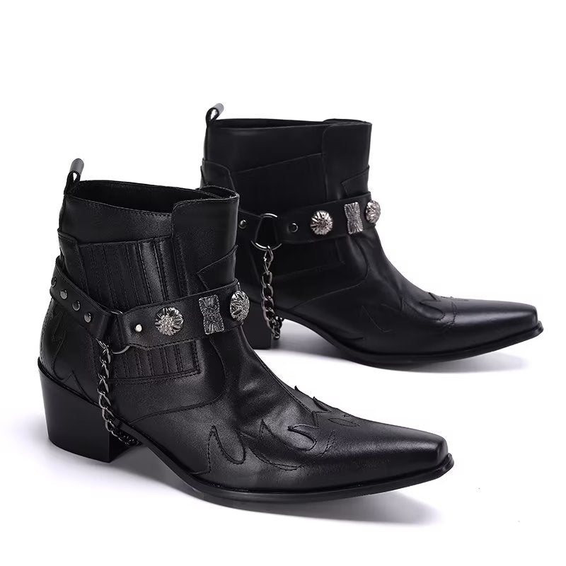 Herrestøvler Exotic Statement Dress Boots - Svart