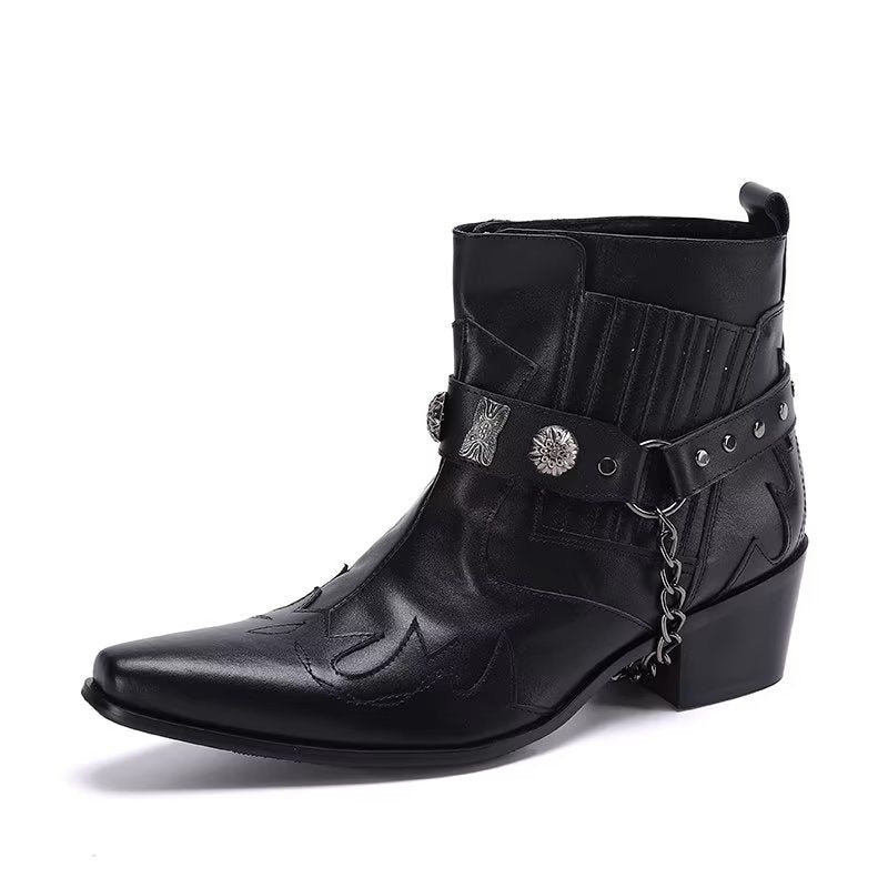 Herrestøvler Exotic Statement Dress Boots - Svart