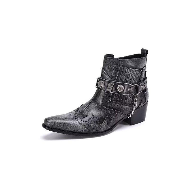 Herrestøvler Exotic Statement Dress Boots - Grå