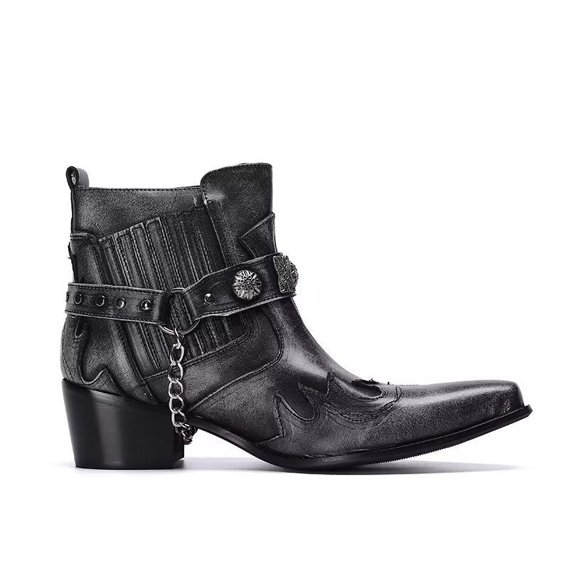 Herrestøvler Exotic Statement Dress Boots - Grå